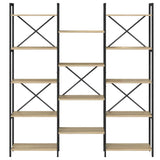 Wooden Bookcase 156cm Wide - Vantage Home