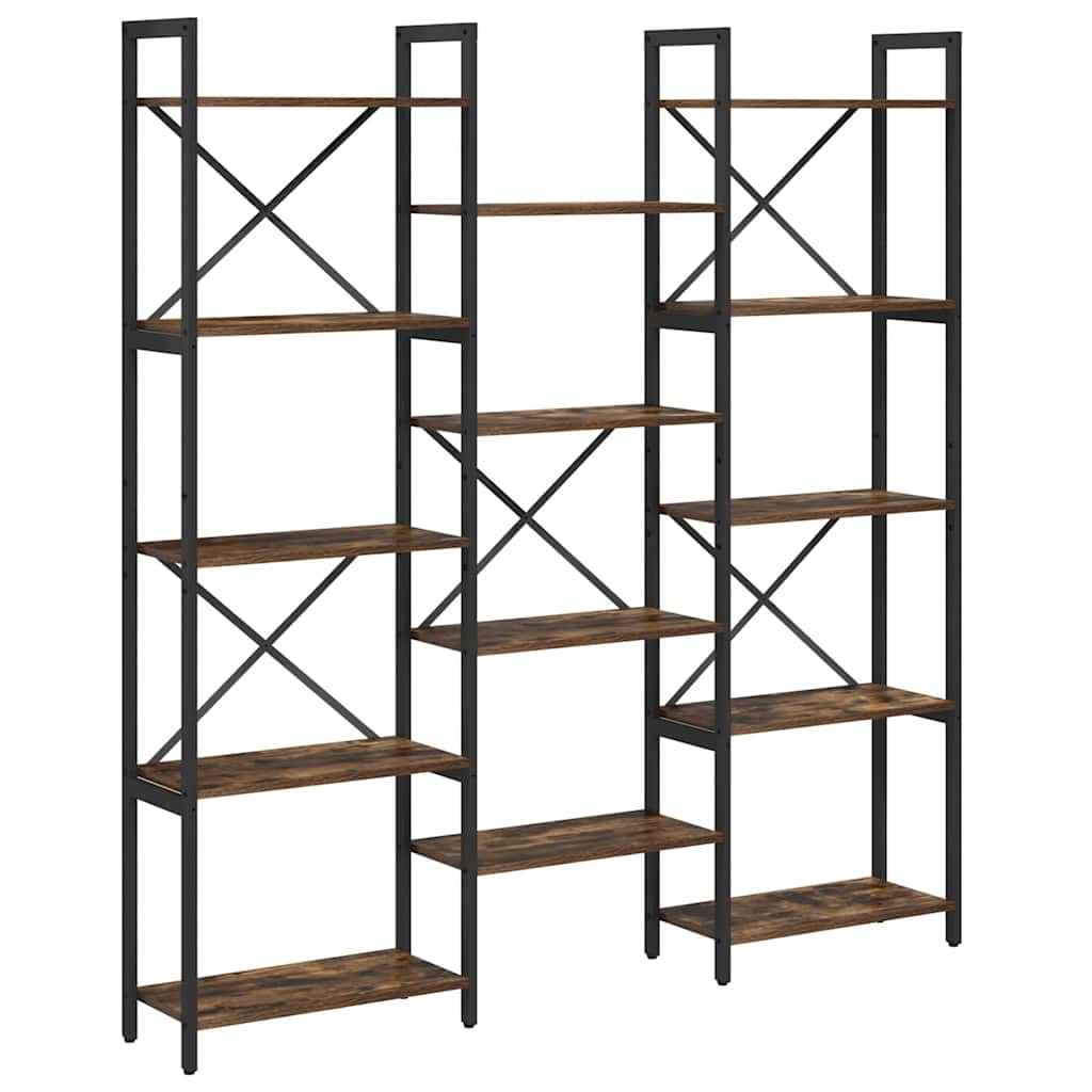 Wooden Bookcase 156cm Wide - Vantage Home