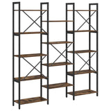 Wooden Bookcase 156cm Wide - Vantage Home