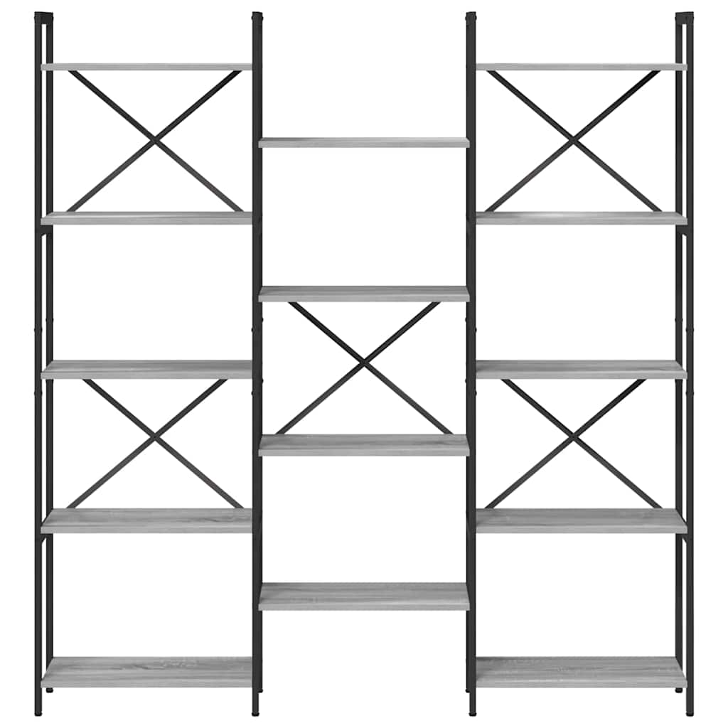 Wooden Bookcase 156cm Wide - Vantage Home