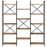 Wooden Bookcase 156cm Wide - Vantage Home