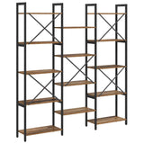 Wooden Bookcase 156cm Wide - Vantage Home