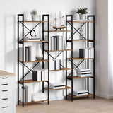 Wooden Bookcase 156cm Wide - Vantage Home
