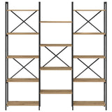 Wooden Bookcase 156cm Wide - Vantage Home