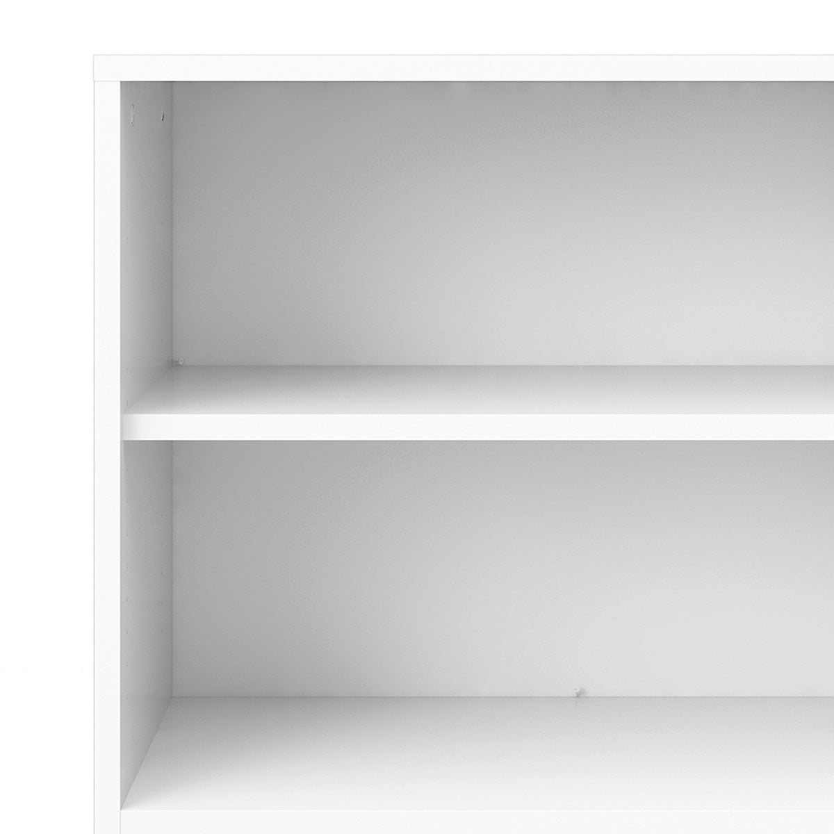 Wooden Bookcase With 2 Doors And 1 Open Shelf - Prima