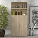 Wooden Bookcase With 2 Doors And 1 Open Shelf - Prima