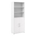 Wooden Bookcase With 2 Doors And 4 Open Shelves - Prima