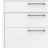 Wooden Bookcase With 2 Open Shelves 2 Drawers And 2 File Drawers - Prima
