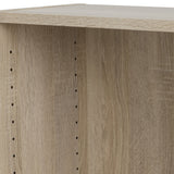 Wooden Bookcase With 2 Shelves Low And Narrow - Basic