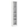 Wooden Bookcase With 4 Shelves Tall And Narrow - Basic