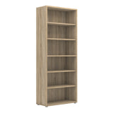 Wooden Bookcase With 5 Open Shelves - Prima