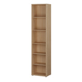 Wooden Bookcase With 5 Shelves Tall And Narrow - Alice Springs