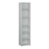 Wooden Bookcase With 5 Shelves Tall And Narrow - Alice Springs