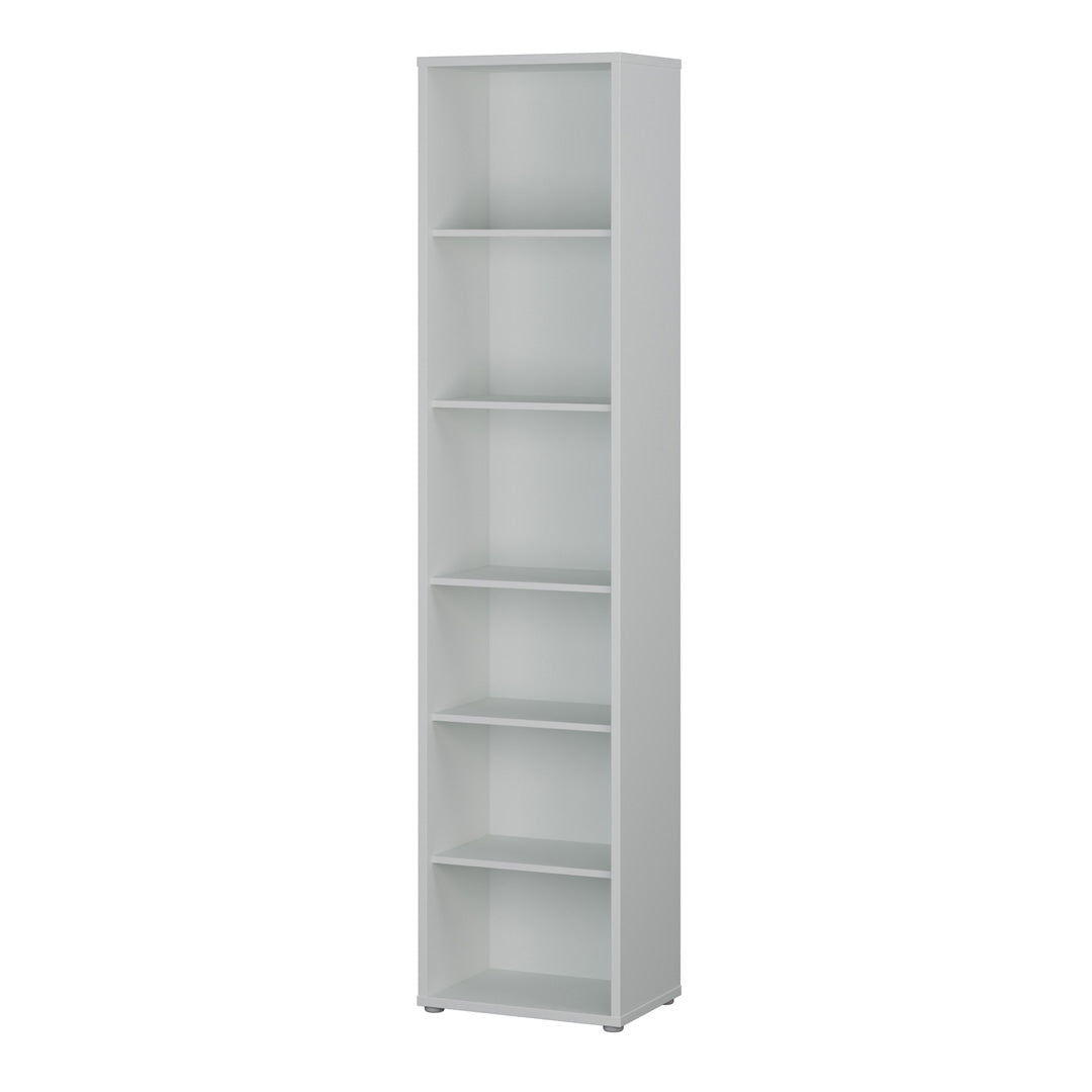 Wooden Bookcase With 5 Shelves Tall And Narrow - Alice Springs