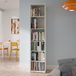 Wooden Bookcase With 5 Shelves Tall And Narrow - Alice Springs