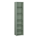 Wooden Bookcase With 5 Shelves Tall And Narrow - Alice Springs