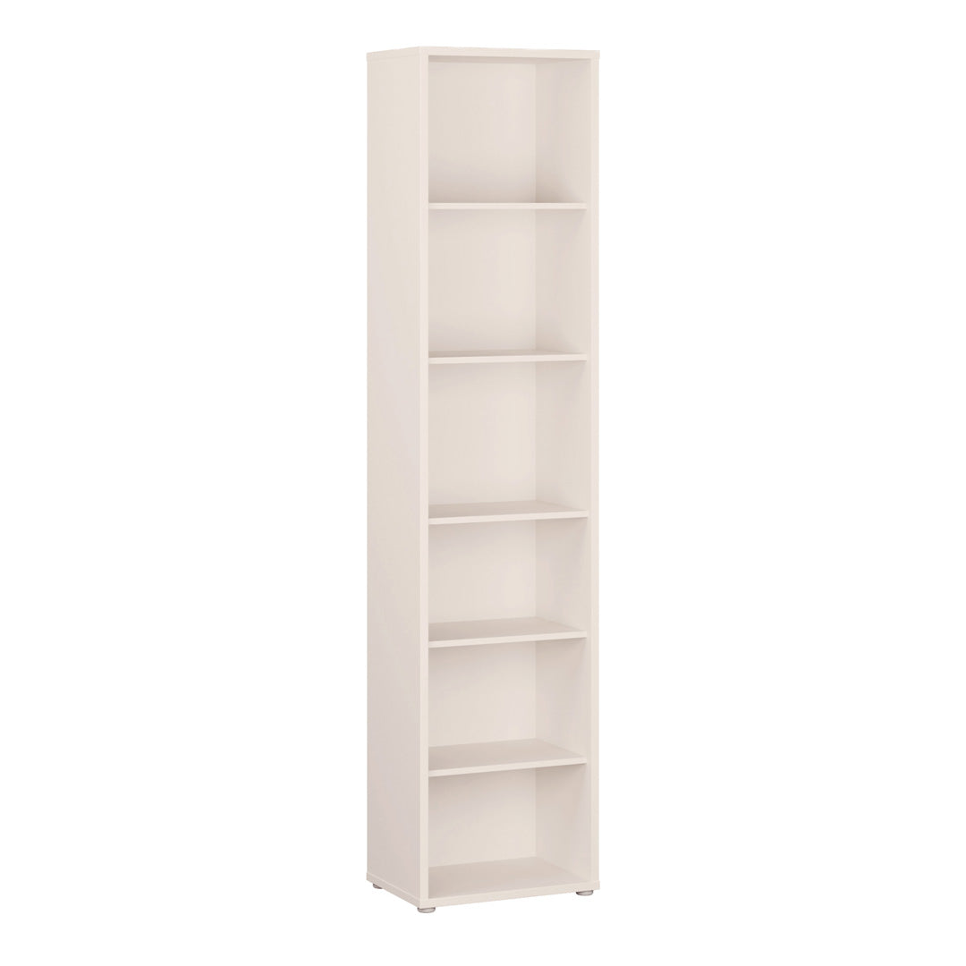 Wooden Bookcase With 5 Shelves Tall And Narrow - Alice Springs