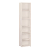 Wooden Bookcase With 5 Shelves Tall And Narrow - Alice Springs