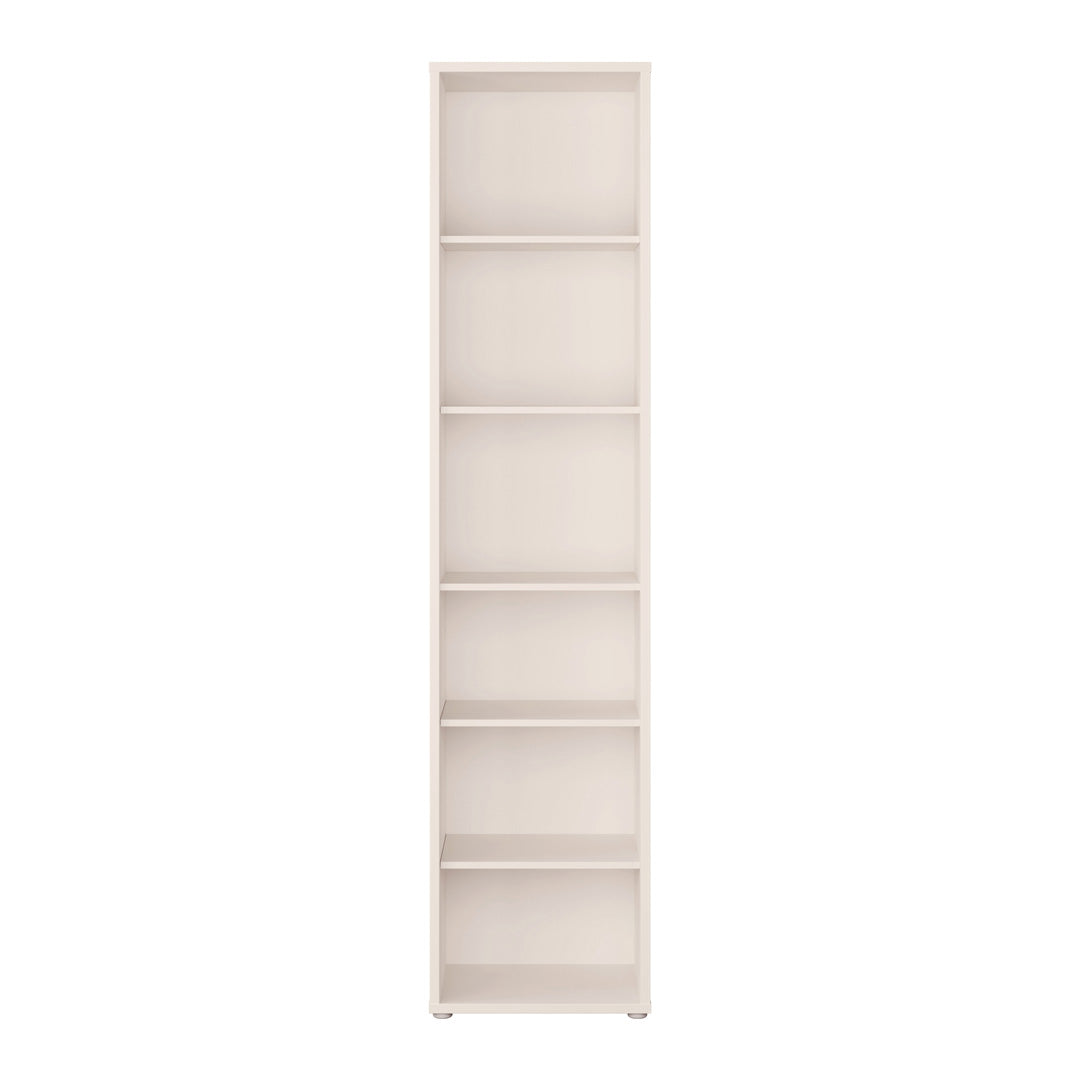 Wooden Bookcase With 5 Shelves Tall And Narrow - Alice Springs