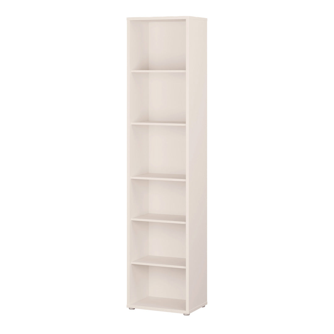 Wooden Bookcase With 5 Shelves Tall And Narrow - Alice Springs