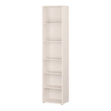 Wooden Bookcase With 5 Shelves Tall And Narrow - Alice Springs