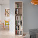 Wooden Bookcase With 5 Shelves Tall And Narrow - Alice Springs