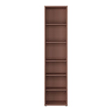 Wooden Bookcase With 5 Shelves Tall And Narrow - Alice Springs