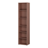 Wooden Bookcase With 5 Shelves Tall And Narrow - Alice Springs