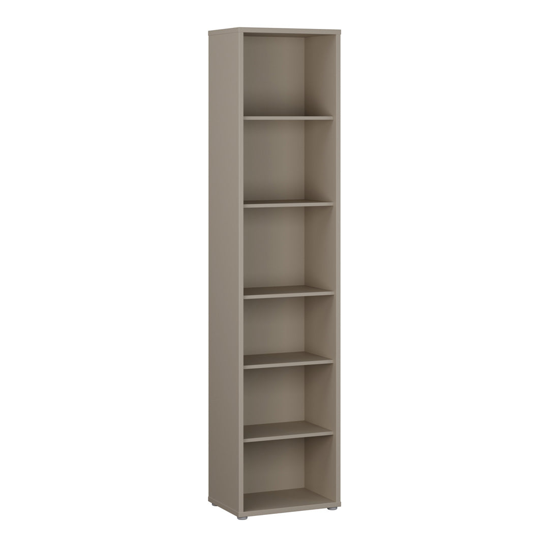 Wooden Bookcase With 5 Shelves Tall And Narrow - Alice Springs