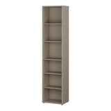 Wooden Bookcase With 5 Shelves Tall And Narrow - Alice Springs