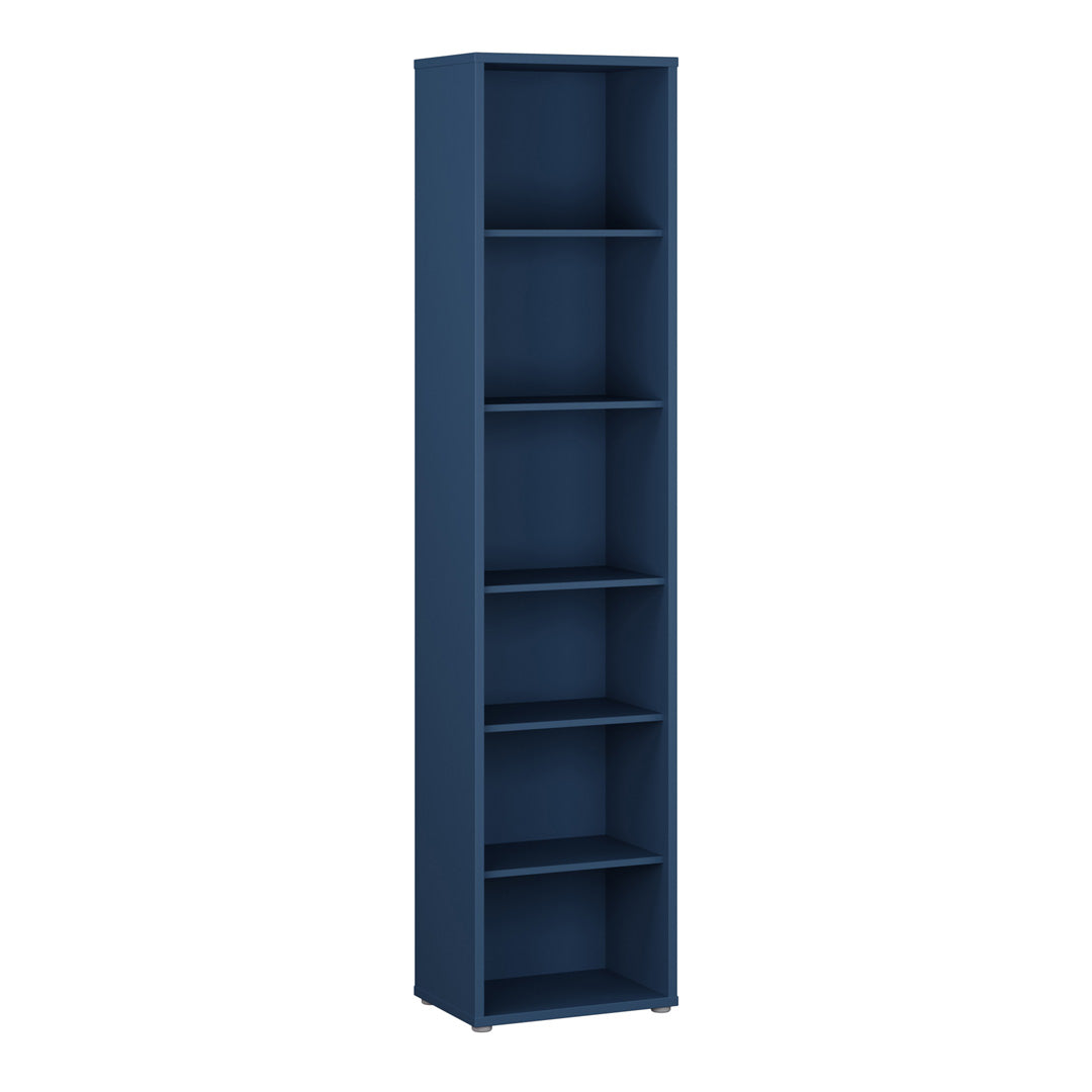 Wooden Bookcase With 5 Shelves Tall And Narrow - Alice Springs