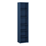 Wooden Bookcase With 5 Shelves Tall And Narrow - Alice Springs