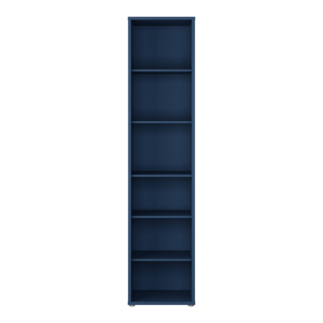 Wooden Bookcase With 5 Shelves Tall And Narrow - Alice Springs
