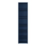 Wooden Bookcase With 5 Shelves Tall And Narrow - Alice Springs
