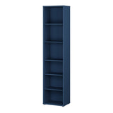 Wooden Bookcase With 5 Shelves Tall And Narrow - Alice Springs