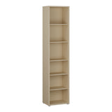 Wooden Bookcase With 5 Shelves Tall And Narrow - Alice Springs