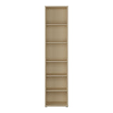 Wooden Bookcase With 5 Shelves Tall And Narrow - Alice Springs