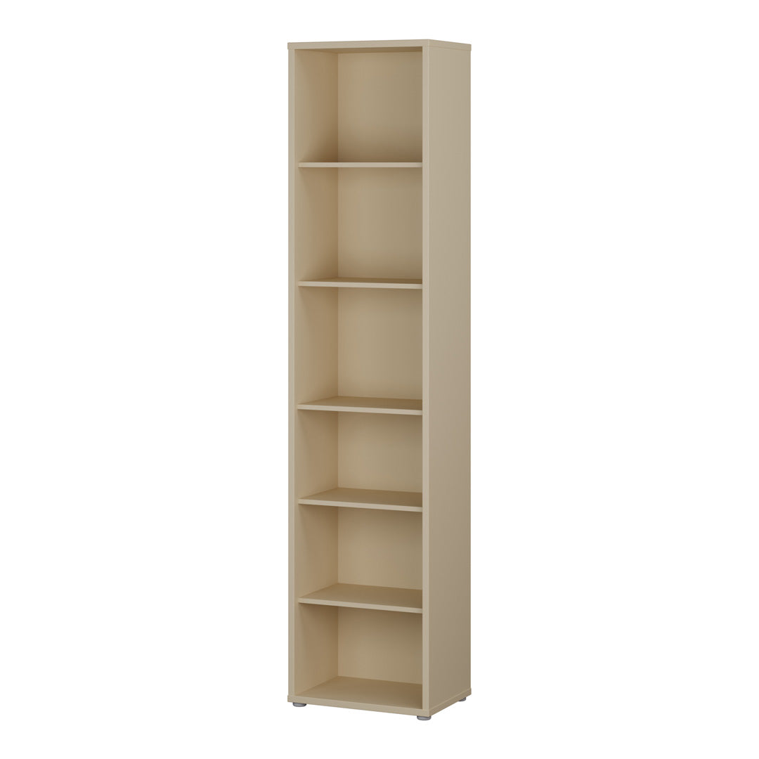 Wooden Bookcase With 5 Shelves Tall And Narrow - Alice Springs