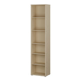 Wooden Bookcase With 5 Shelves Tall And Narrow - Alice Springs