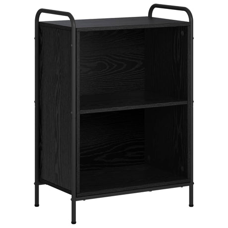 Wooden Bookcase 55.5cm Wide With 1 Shelf And Steel Frame - Vantage Home