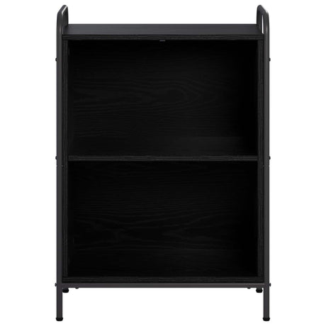 Wooden Bookcase 55.5cm Wide With 1 Shelf And Steel Frame - Vantage Home