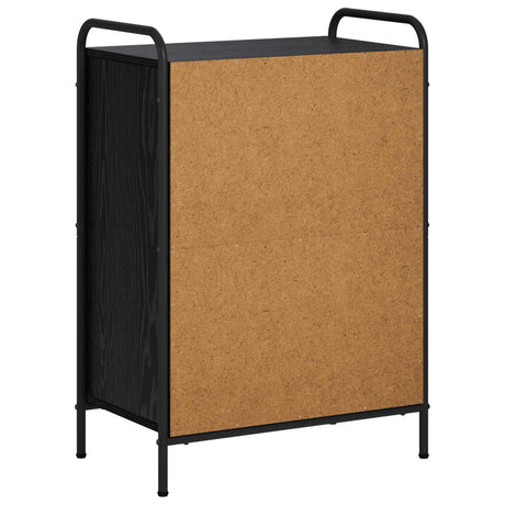 Wooden Bookcase 55.5cm Wide With 1 Shelf And Steel Frame - Vantage Home