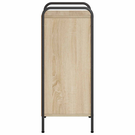 Wooden Bookcase 55.5cm Wide With 1 Shelf And Steel Frame - Vantage Home