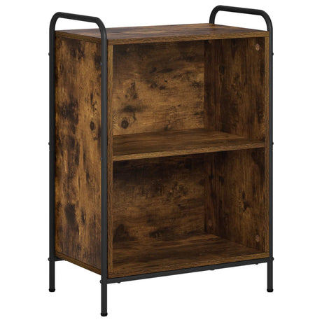 Wooden Bookcase 55.5cm Wide With 1 Shelf And Steel Frame - Vantage Home