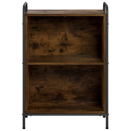Wooden Bookcase 55.5cm Wide With 1 Shelf And Steel Frame - Vantage Home