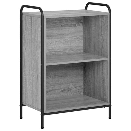 Wooden Bookcase 55.5cm Wide With 1 Shelf And Steel Frame - Vantage Home