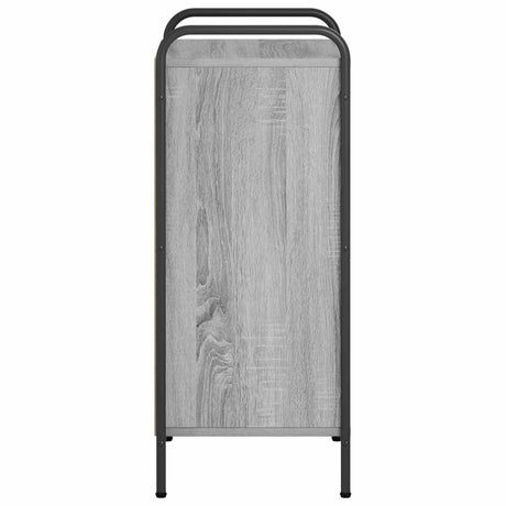 Wooden Bookcase 55.5cm Wide With 1 Shelf And Steel Frame - Vantage Home