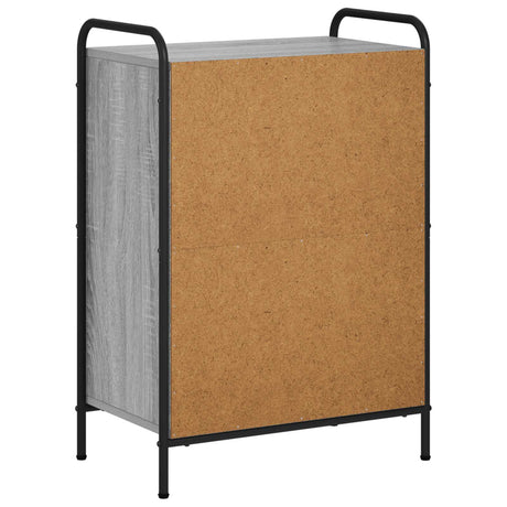 Wooden Bookcase 55.5cm Wide With 1 Shelf And Steel Frame - Vantage Home