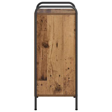 Wooden Bookcase 55.5cm Wide With 1 Shelf And Steel Frame - Vantage Home