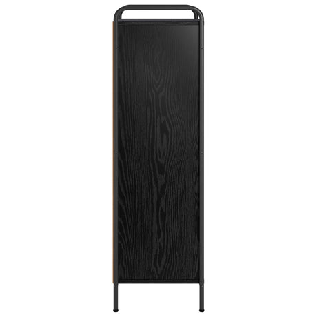 Wooden Bookcase 55.5cm Wide With 2 Shelves And Steel Frame - Vantage Home